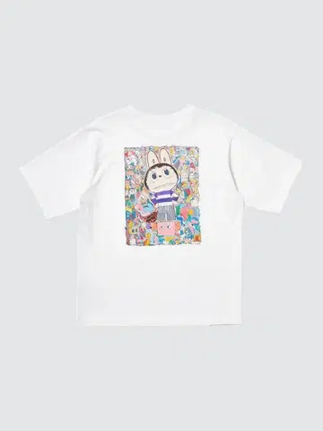 UNIQLO 유니클로 팝마트 라부부 티셔츠 화이트 3XL