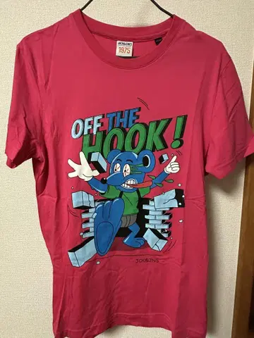 캐릭터 T셔츠 핑크색 OFF THE HOOK!