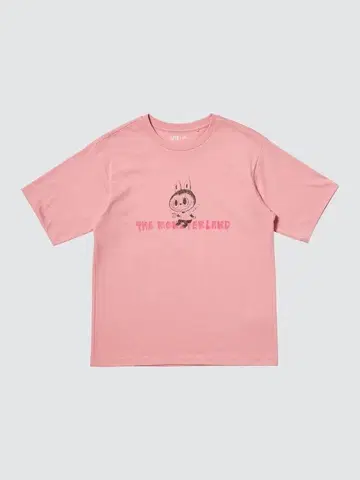 유니클로 팝마트 더 몬스터즈 라부부 UT 3XL 핑크