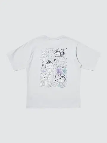 유니클로 팝마트 더 몬스터즈 라부부 UT 3XL 그레이