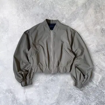 새상품급 ELENDEEK MA-1 블루종 개더 슬리브 그레이