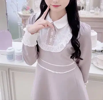 evelyn 레이스 프릴 OP