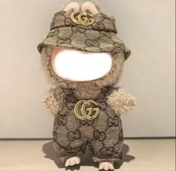 17cm 봉제인형용 의류 라부부 멜빵바지