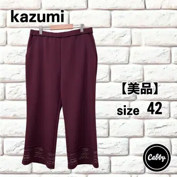 [미품] kazumi 아틀리에돌 스트레치 팬츠 보르도
