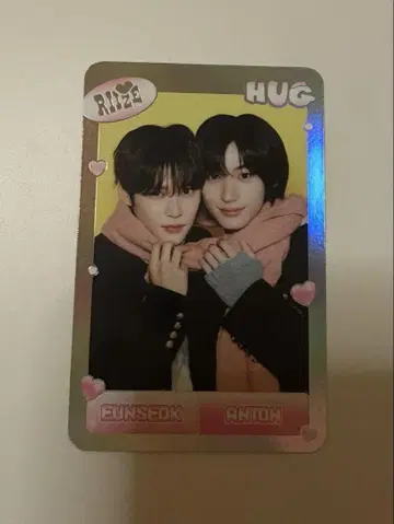 RIIZE hug 은석 앤톤 트레이딩 카드