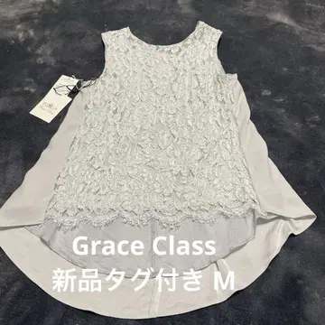 택 포함 새상품 GRACE CLASS 레이스 슬리브리스 색스 M