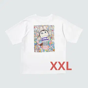 유니클로 러브부 콜라보 T셔츠 POP MART XXL 사이즈