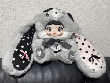 Nommi 400% 토끼 귀 봉제 인형, 그레이 색상