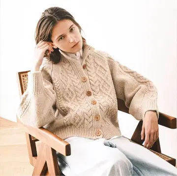 foufou fisherman knit cardigan