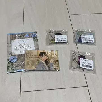 히나타자카46 카네무라 미쿠 캔뱃지 키링 세트