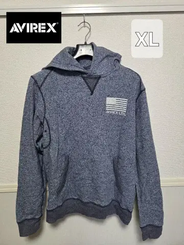 AVIREX 한정판 AIR CORPS 후드티 후드 부착 XL