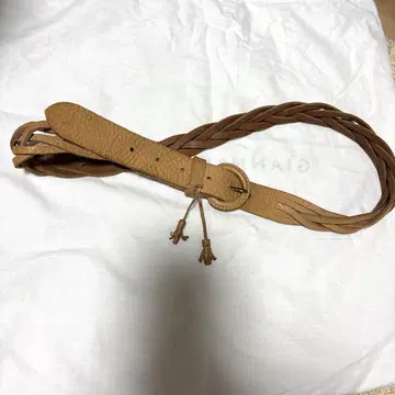 구제 벨트 가죽 베이지