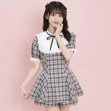 secrethoney 쉬폰 프릴 플리츠 셋업