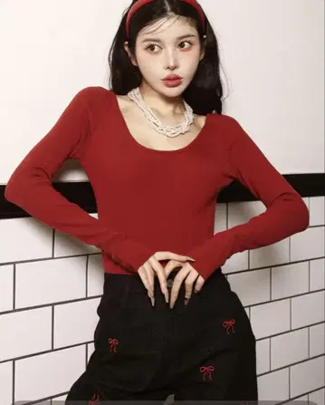 [완판템] 리브 니트 백 오픈 상의