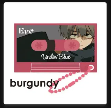 Eve UnderBlue 뮤직 키링 D상 burgundy