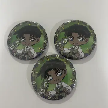 호텔 뉴오타니 콜라보 캔뱃지 명탐정 코난 핫토리 헤이조 3점