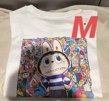 UNIQLO POPMART UT 라부부 M 2매 세트 화이트 그레이