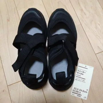 무인양품 스니커즈 샌들 23.5-24.0cm 블랙