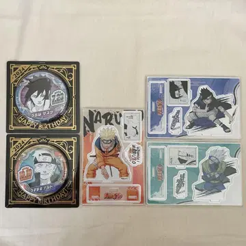 NARUTO 생일 명장면 디오라마 캔뱃지 사스케 카카시 우즈마키