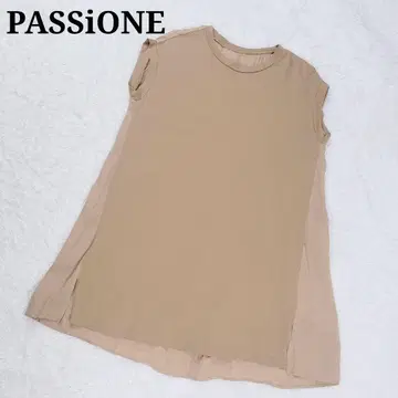 PASSiONE 이소재 린넨 100% 롱 셔츠 튜닉 38