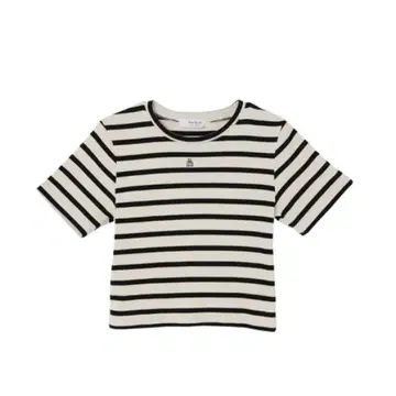 완판템 herlipto Trois Logo Ribbed Tee M 사이즈