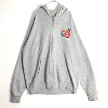 3327 Disney 디즈니 빅 프린트 후드티 그레이