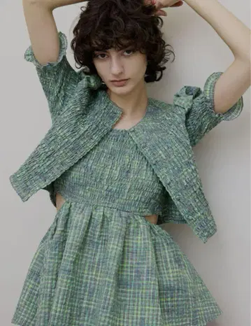 AmeriMEDI BUSTIER SET SHIRRING SHORT TOP