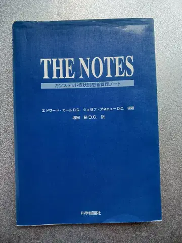 THE NOTES 간스테드 증상별 환자 관리 노트