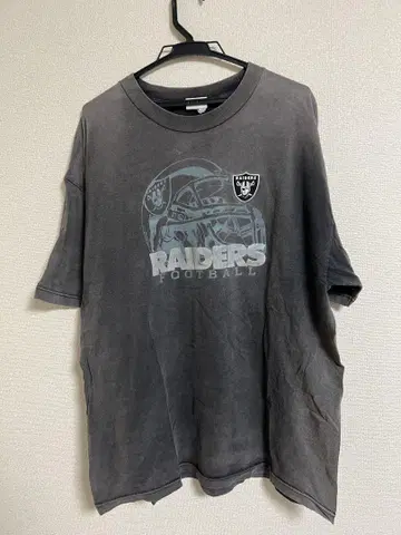 90s STARTER Raiders 티셔츠 보로 오니 페이드