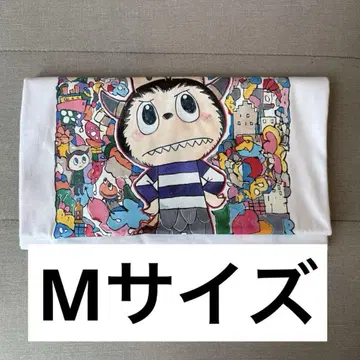 UNIQLO 라부부 콜라보 T셔츠 화이트 M 사이즈 POPMART