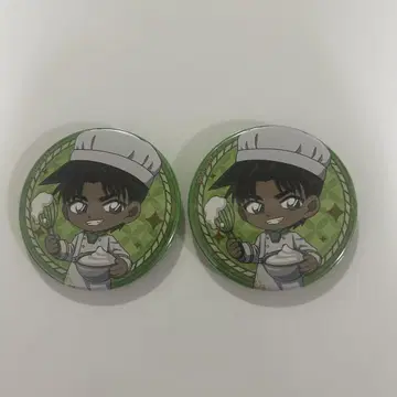 호텔 뉴오타니 콜라보 캔뱃지 명탐정 코난 핫토리 헤이지 2점