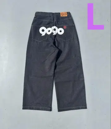 9090 OG Logo Painted Denim Pants