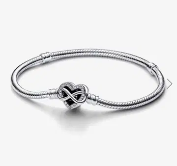 PANDORA 하트 팔찌 19cm