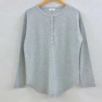 새상품급 SHIPS any 헨리넥 와플 티셔츠 그레이