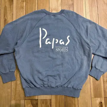 Papas 파파스 빅 로고 프린트 트레이너 L 스웨트 셔츠 남성용
