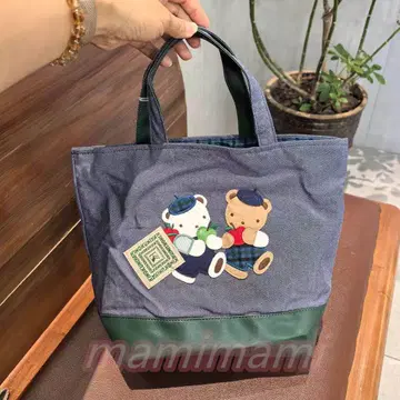 파밀리아 x 기노쿠니야 데님 백 밴드 포함 랩핑 완료