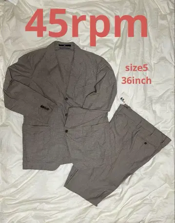 45rpm 그레이 캐주얼 수트 셋업 사이즈 5