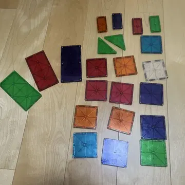 피플 마그나타일 Magna Tiles 컬러풀 블록 세트 22개
