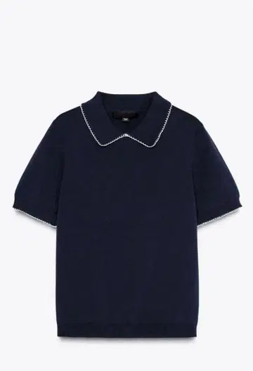 ZARA 파이핑 니트 탑