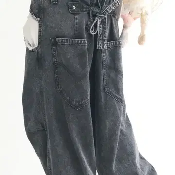 shop faerie cut ー off denim maxi pants ( black ) 新品 샵페어리cut