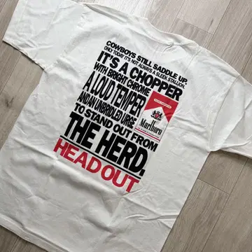 데드! 90s Marlboro 말보로 티셔츠 HEAD OUT USA제