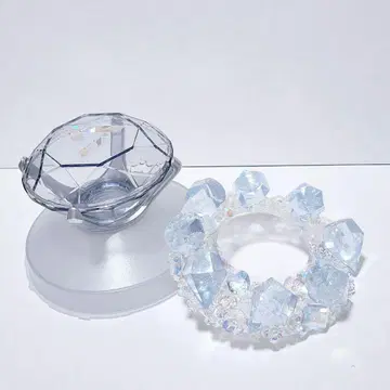 CARAT봉 데코 파츠 아이스 블루 다이아