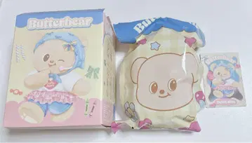 Butter Bear 버터베어 마스코트 봉제 인형 키링 아이돌