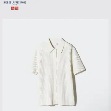 유니클로 리브 폴로 가디건 반팔 INES DE LA FRESSANGE