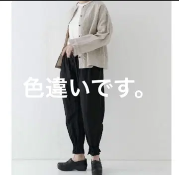 nest Robe 린넨 프릴 이지 팬츠 허리밴딩 퍼프 실루엣