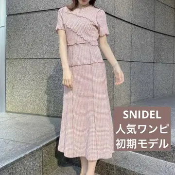 [ SNIDEL ] 초기 모델 메로우 디자인 원피스 0 사이즈