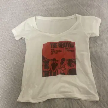 Tina:Jojun THE BEATLES V넥 T셔츠