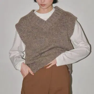 todayful Mottle Yarn 니트 Vest