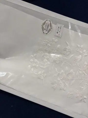 [새상품] 순수 실크 꽃무늬 자수 장식용 깃