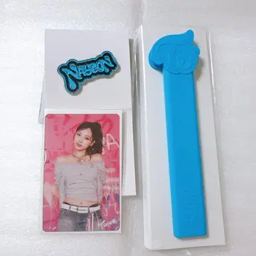 TWICE 나연 핀 배지 그립 커버 클리어 트레이딩 카드 3세트